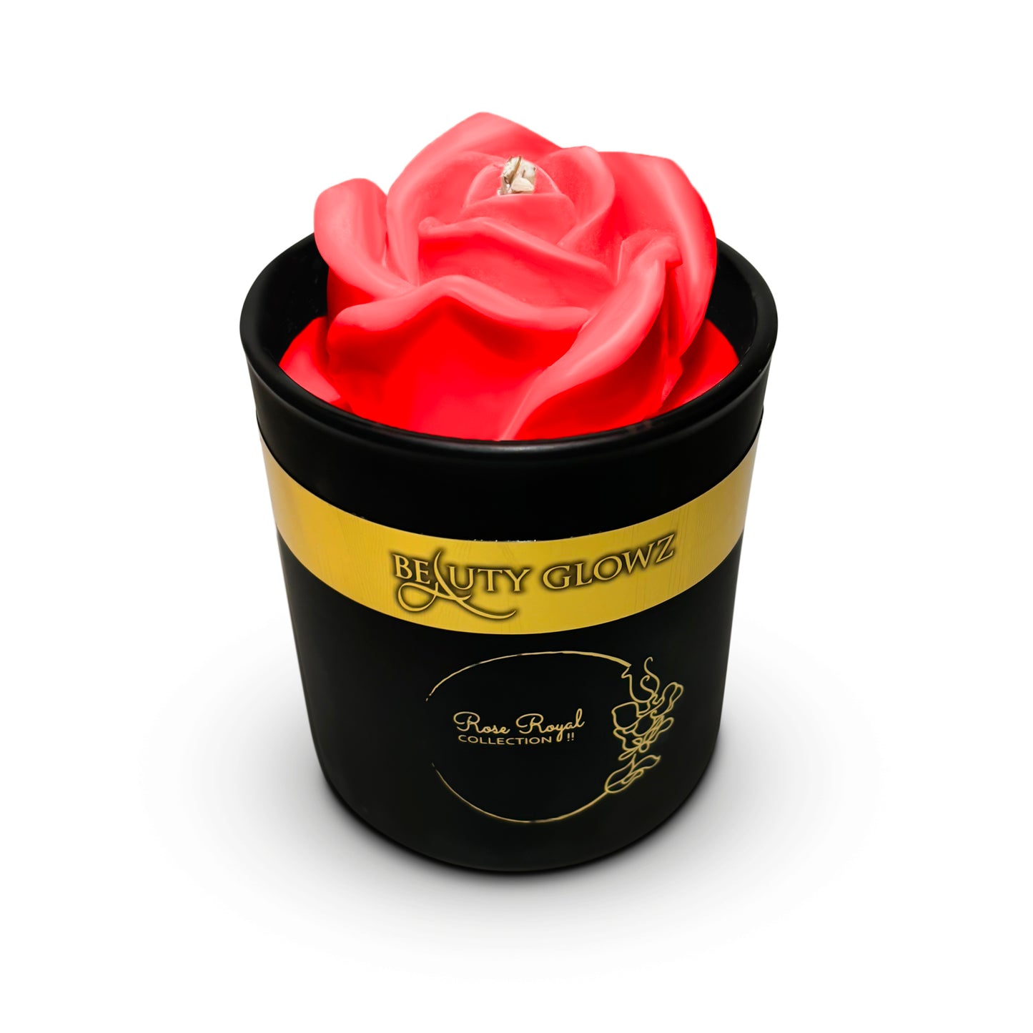 Red Rose Candle